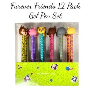 NIP Furever Friends 12 Pack Gel Pen Set